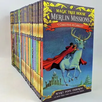 Новая версия 27 Книг Волшебный Домик на дереве 2 сезон Поиски Мерлина Детские английские Комиксы Книги для чтения