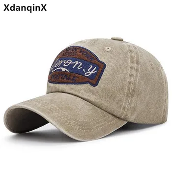 Новые осенние мужские кепки из моющегося хлопка, модная винтажная бейсболка, кепка для гольфа, шляпа для кемпинга, Рыболовная шляпа, Женская шляпа, пара дорожных шляп