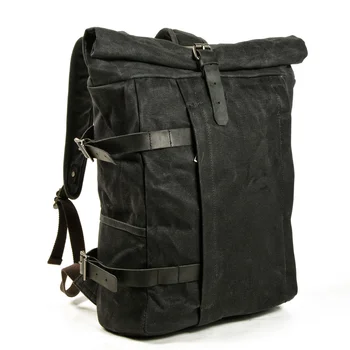 Новый открытый альпинистский рюкзак водонепроницаемый школьный рюкзак из хлопка и воска, сшивающий холст из воловьей кожи, компьютерный рюкзак, студенческий школьный рюкзак