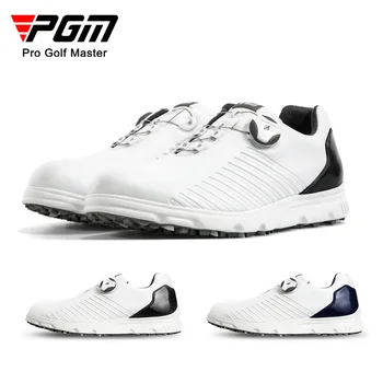 Обувь для гольфа PGM, мужская водонепроницаемая обувь, нескользящая обувь без шипов, летняя дышащая мужская обувь