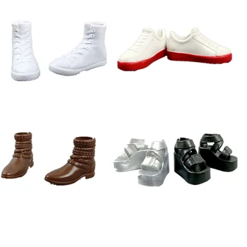Обувь для куклы 1/6 BJD, модные кроссовки на платформе для куклы Барби, летние босоножки на танкетке, короткие сапоги для Blyth Kid, аксессуар для кукольного домика