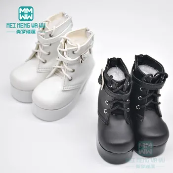 обувь для мини-куклы 7,5*3,5 см, кожаные сапоги с высоким берцем, кожаные туфли с острым носком для аксессуаров для кукол 1/3 BJD SD10 SD13