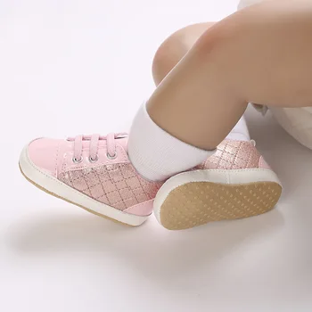 Обувь для новорожденных, повседневная удобная обувь для малышей, мягкая подошва, противоскользящая обувь из искусственной кожи, обувь для первых ходунков, обувь для ползания, детская кроватка