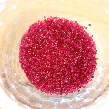 Оптовая продажа высококачественного натурального розового сапфира круглой бриллиантовой огранки с россыпью драгоценных камней для ювелирных изделий