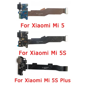 Оригинальная плата зарядки для Xiaomi Mi 5 5S Plus Mi5 Mi5S USB порт для зарядки PCB док-станция Гибкий кабель Запасные части для Замены