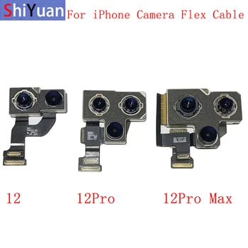 Оригинальный гибкий кабель задней фронтальной камеры для iPhone 12 12Pro Max 12 Mini, Ремонт основного модуля Большой маленькой камеры, замена