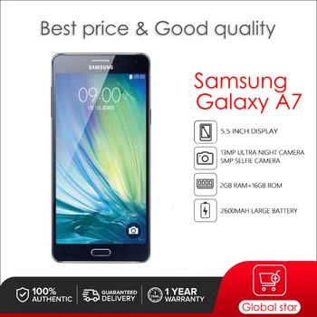 Оригинальный Разблокированный Samsung Galaxy A7 Duos A7000 4G телефон Восьмиядерный 1080P 5,5 