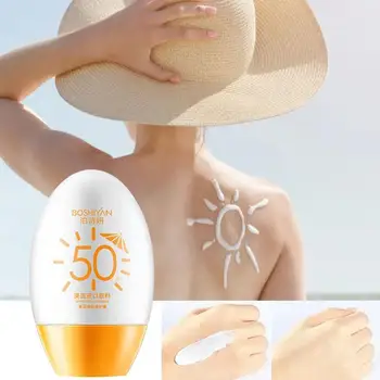 Освежающий солнцезащитный крем SPF50 Увлажняющий изолирующий лосьон От пота и водонепроницаемости Barrie Защита от ультрафиолета C0H1