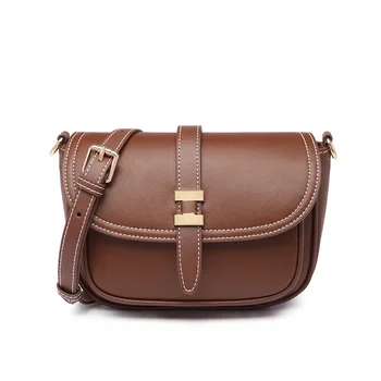 Очаровательная маленькая сумка через плечо, Женские сумки из натуральной кожи, Дизайнерская брендовая сумка-мессенджер с клапаном, отличный кошелек из воловьей кожи, седельные сумки