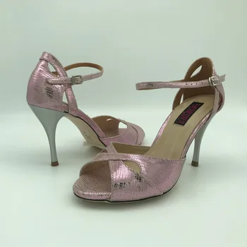 Пикантные новые туфли для танцев Аргентинского танго, Свадебные туфли, вечерние туфли для женщин, обувь для фламенко, кожаная подошва, T6226B-PLL, высокий каблук