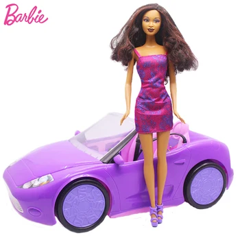Подлинный Набор Блестящих спортивных автомобилей Barbie, Игрушки для Кукол, Модель Крутого Джипа-Родстера, Набор Кукол Barbie, Игрушки для Девочек, Bjd Juguetes BGT19