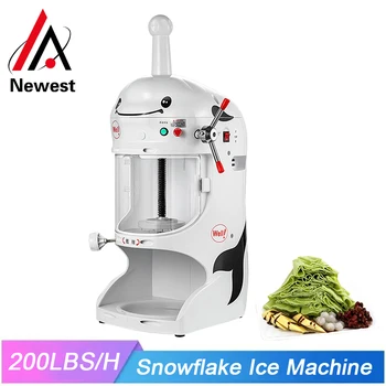 Полностью автоматическая машина для приготовления снежинок и льда с мультяшным дизайном, дробилка, Бритва, машина для приготовления смузи из снежинок для магазина чая с молоком