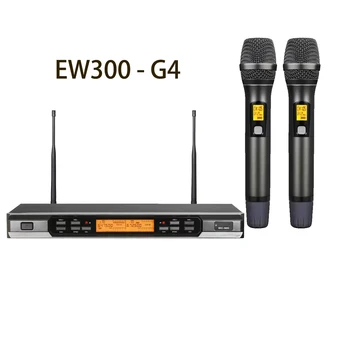Портативная Беспроводная микрофонная система Pro EW300 G4-Черный, 2 Кардиоидные динамические гарнитуры для рук, 2 гарнитуры