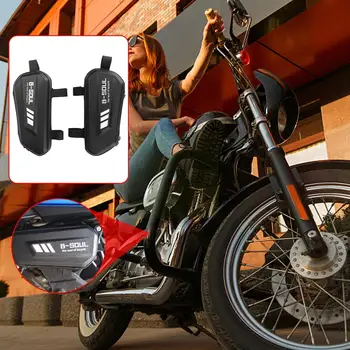 Портативная сумка для мотоцикла с боковым креплением, Универсальная прочная жесткая оболочка, Водонепроницаемая упаковка, сумка для инструментов для мотоцикла, скутера, велосипеда A6V9