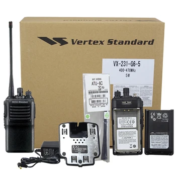 Портативное двухстороннее радио VX-231 VHF/UHF Заменит стандартную портативную рацию Vertex VX-231 VX-261 VX-351 с зарядным устройством для литий-ионного аккумулятора
