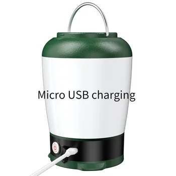 Портативный USB перезаряжаемый светодиодный фонарик, фонарь для кемпинга, фонарь для рыбалки, освещение для ремонта на открытом воздухе, встроенный аккумулятор емкостью 2000 мАч