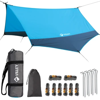 Портативный Дождевик, брезент для кемпинга с сумкой для переноски UPF50 + Защита от ультрафиолета, водонепроницаемый тент, крыша для пикника, открытые палатки для кемпинга, путешествия