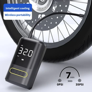 Портативный Мини Автоматический Надувной Воздушный Насос USB Type-C Перезаряжаемый 150PSI Электрический Воздушный Насос 4000 мАч Аккумулятор для Велосипеда Мотоцикла Автомобиля