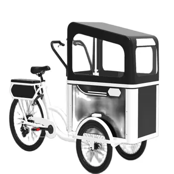 Продается Новый электрический Или педальный грузовой велосипед на 3 колеса 2021 года для перевозки детей или домашних животных