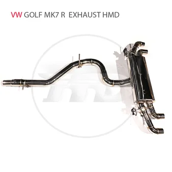 Производительность выхлопной системы HMD из нержавеющей стали Catback для VW Volkswagen Golf R MK7 Глушитель с клапаном