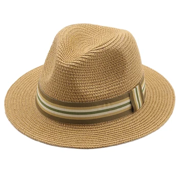 Простая Панама, летние солнцезащитные шляпы для женщин, мужская Пляжная соломенная шляпа для мужчин, кепка с защитой от ультрафиолета, вводная часть femme