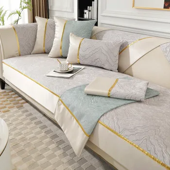 Противоскользящий чехол для диванной подушки из синельной ткани, изготовленный на заказ Чехол для углового дивана, кожаный чехол для диванной подушки