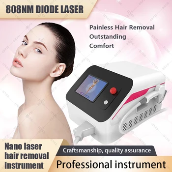 Профессиональная машина для удаления волос с диодным лазером 808 нм, устройство для удаления волос с диодным лазером 808 нм, холодное безболезненное постоянное устройство