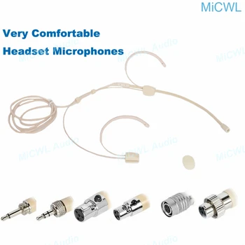 Профессиональное Оголовье Для Ношения на голове Гарнитуры с Микрофоном для Sennheiser Shure AKG MiPro Audio Technica 4Pin 3Pin mini TA4F 3,5 мм Замок