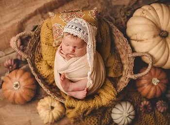 Реквизит для фотосъемки новорожденных Милая Кружевная шляпка подушка Бежевый костюм для детской фотосессии Аксессуары