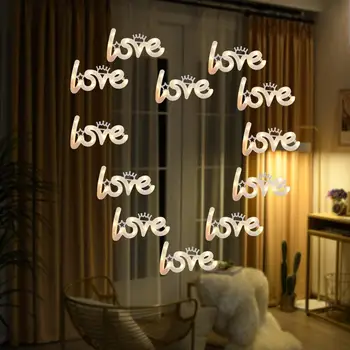 Романтический светодиодный светильник с подсветкой Love, Подвесной светильник, аксессуары для спальни на День Святого Валентина 2023, свадебное украшение