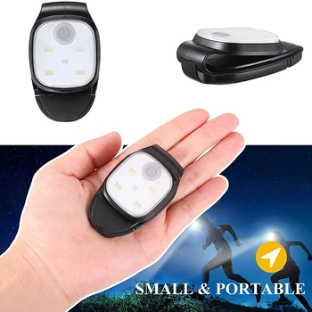 Светодиодный фонарик с зажимом 4 режима освещения USB Перезаряжаемая лампа с зажимом Светодиодный фонарик Принадлежности для кемпинга