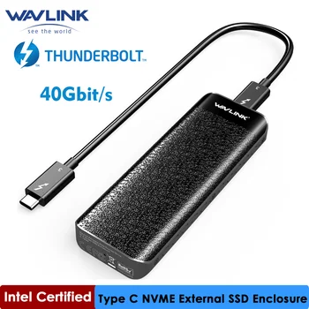Сертифицированный Intel внешний накопитель Thunderbolt ™ 3 NVME USB Type-C 40 Гбит/с с отличным рассеиванием для Microsoft Windows и Mac OS Wavlink