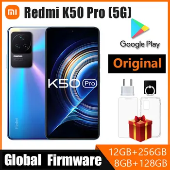Смартфон Xiaomi Redmi K50 Pro 5G Global Rom Китайская Встроенная Память MTK Dimensity 9000 Восьмиядерный 6,67; 120 Вт Быстрая Зарядка 5000 мАч