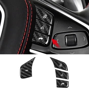 Совершенно новая кнопка управления, крышка кнопки для Corvette C8 20-2023, крышка кнопки рулевого колеса, автомобильные аксессуары, наклейка на автомобиль