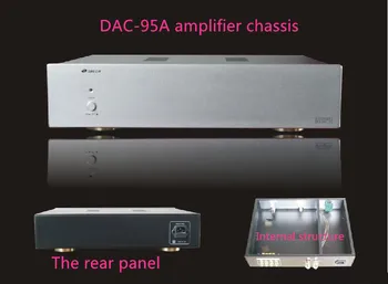 Стандартное шасси DAC95-A /Алюминиевые панели, железный корпус, шасси/Шасси предварительного усилителя/корпус усилителя, корпус усилителя, коробка для поделок