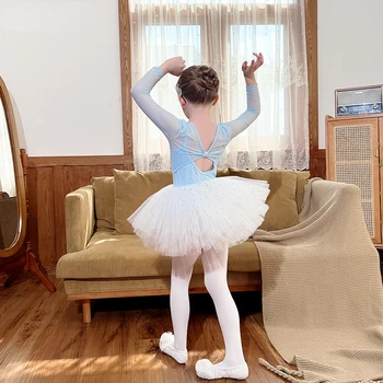 Танцевальные костюмы Балерин для девочек, юбка-пачка, профессиональный классический балетный костюм 
