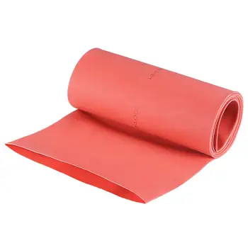 Термоусадочная трубка Keszoox, диаметр 4 дюйма (100 мм), Плоская ширина 162 мм, Соотношение 2: 1, Кабельная муфта с термоусадочной трубкой, 1 м - Красный