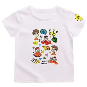 Торговые футболки формата А4, Детская летняя одежда, Футболка с принтом 