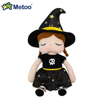 Украшение для Хэллоуина, Черная Волшебная Ведьма, Плюшевая игрушка, Мягкие куклы Для детей, Девочек, Boneca Metoo Original