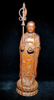 Фигурка ручной работы из самшита высотой 144-20 см: Монах Будда