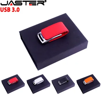 Флэш-накопитель JASTER USB 3.0 Бесплатная красочная Кожа с Пользовательским логотипом + Подарочная коробка Ручка-накопитель свадебный подарок 128 ГБ U-диск Hi-Speed Memory stick