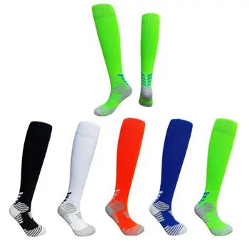 Футбольные носки, Высокие носки для взрослых, Студенческие Тренировочные Спортивные носки на утолщенной подошве из полотенец, баскетбольные носки выше колена для взрослых