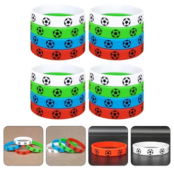 Футбольный силиконовый браслет на футбольную тематику, Портативный нежный браслет, компактный аксессуар для болельщиков, износостойкие памятные подарки