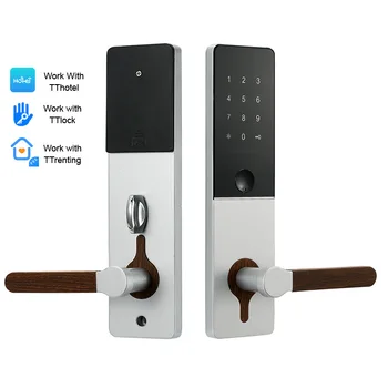 Цифровой дверной замок Bluetooth fechadura smart TTlock App cerradura inteligente home lock Разблокировка паролем карты M1