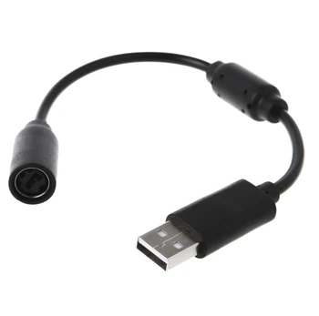 Черный USB-разъемный удлинитель для ПК, Шнур, конвертер, адаптер Для Xbox 360, проводной контроллер, геймпад, 100 шт.