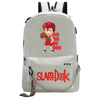 Школьный рюкзак Sakuragi Hanamichi SLAM DUNK Аниме Sac A Dos Школьные сумки для Девочек-подростков Унисекс Модный Plecak Повседневный Rugzak