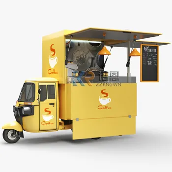 Электрический Киоск по продаже кофе Piaggio Ape Food Truck Мобильная Тележка для приготовления кофе Эспрессо, мороженого, Мини-грузовик с прицепом для закусок