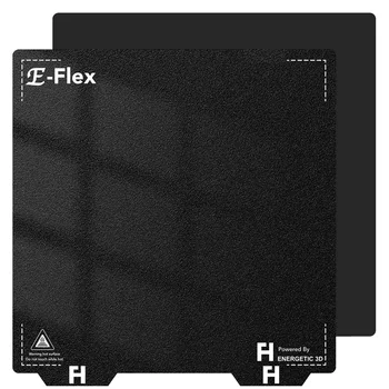 ЭНЕРГИЧНЫЙ Лист Voron PEI 300x300 мм Двухсторонняя черная Текстурированная печатная пластина PEI Pro с порошковым покрытием для 3D-принтера Тепловая кровать